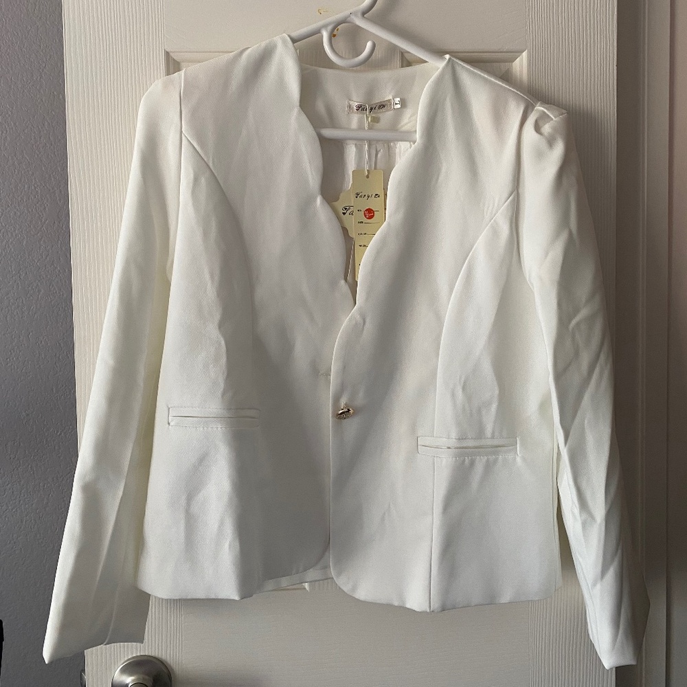 White blazer